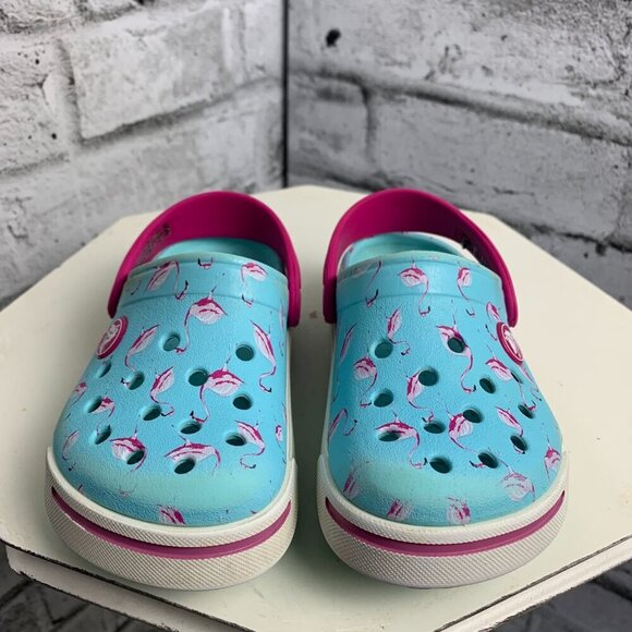 Crocs Bayaband Flamingo Slip On Clog Sandals - Picture 5 of 8
